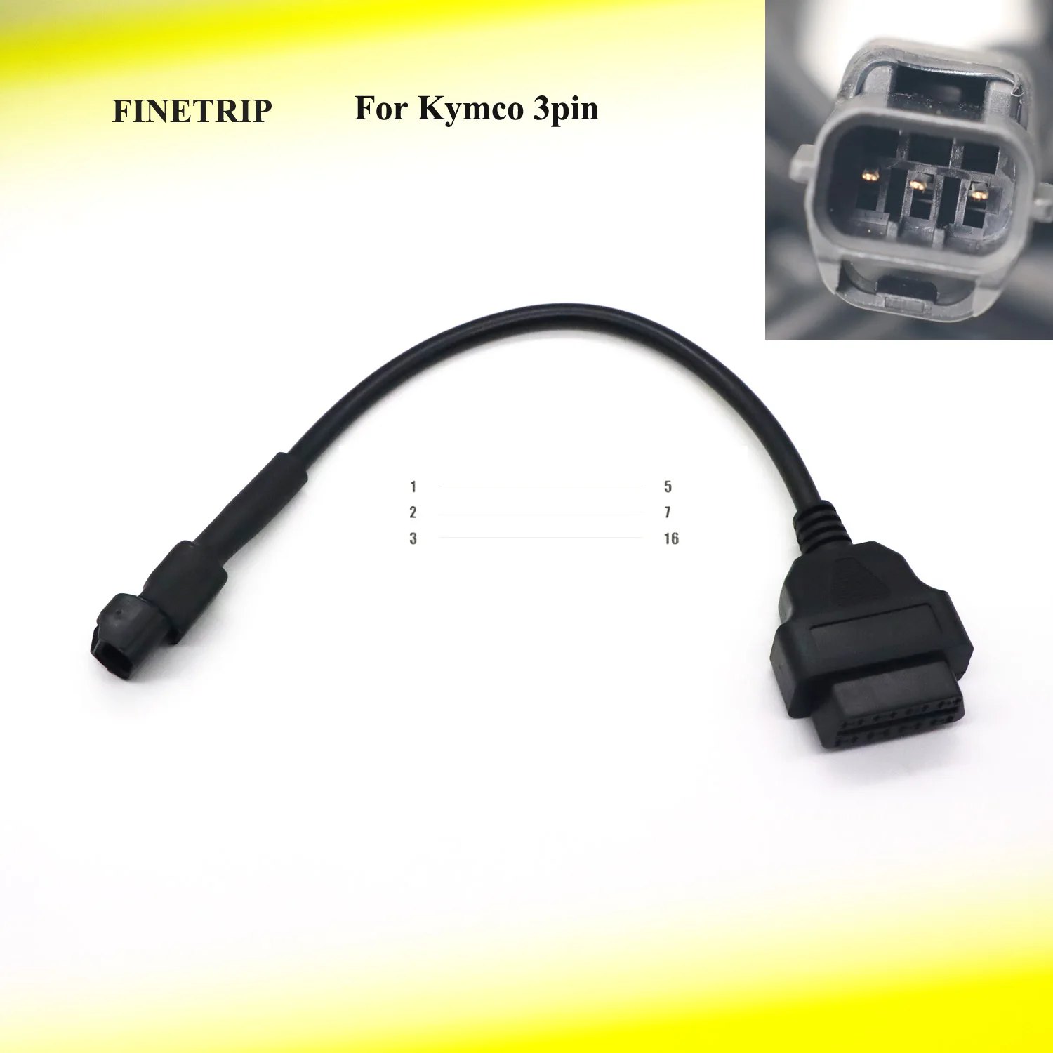 Диагностический кабель OBD OBD2, 3-контактный кабель для мотоцикла KYMCO, 16-3 контакта, для мотоцикла KYMCO
Диагностический кабель OBD OBD2, 3-контактный кабель для мотоцикла KYMCO, 16-3 контакта, для мотоцикла KYMCO