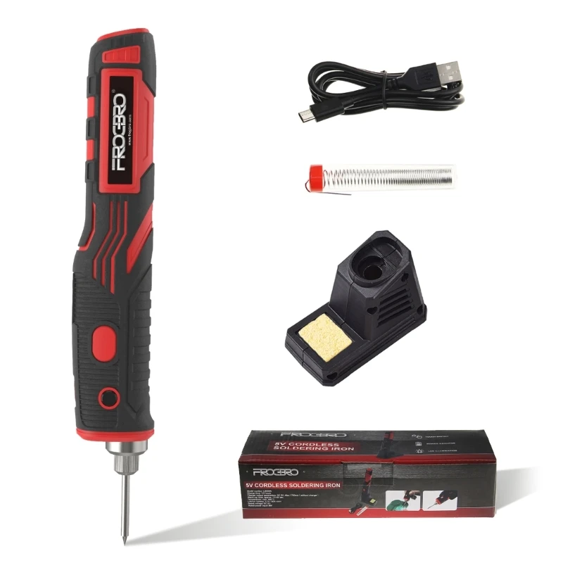 Cordless & Portable Electric Soldering Iron with 1800mAh Battery Welder Tool
Cordless & Portable Electric Soldering Iron with 1800mAh Battery Welder Tool