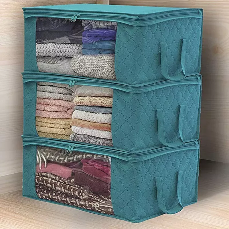 Organiseurs de rangement 1/3 Pcs Large Capacity Quilt Storage Box Folding Non-Woven Closet Clothes Dust-Proof Storage Bag Home B
Organiseurs de rangement 1/3 Pcs Large Capacity Quilt Storage Box Folding Non-Woven Closet Clothes Dust-Proof Storage Bag Home B