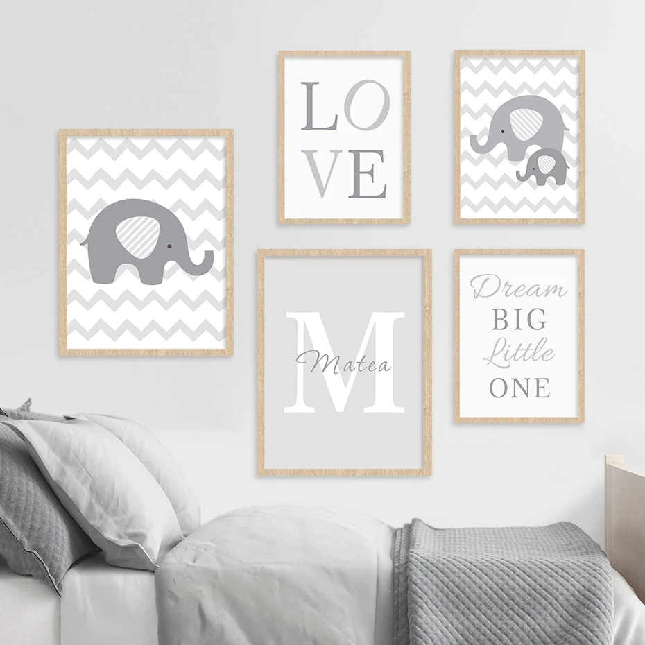 Custom Name Initial Letter Elephant Animals Baby Nursery Canvas Painting Poster Print Wall Art Pictures Boys Bedroom Home Decor
Custom Name Initial Letter Elephant Animals Baby Nursery Canvas Painting Poster Print Wall Art Pictures Boys Bedroom Home Decor