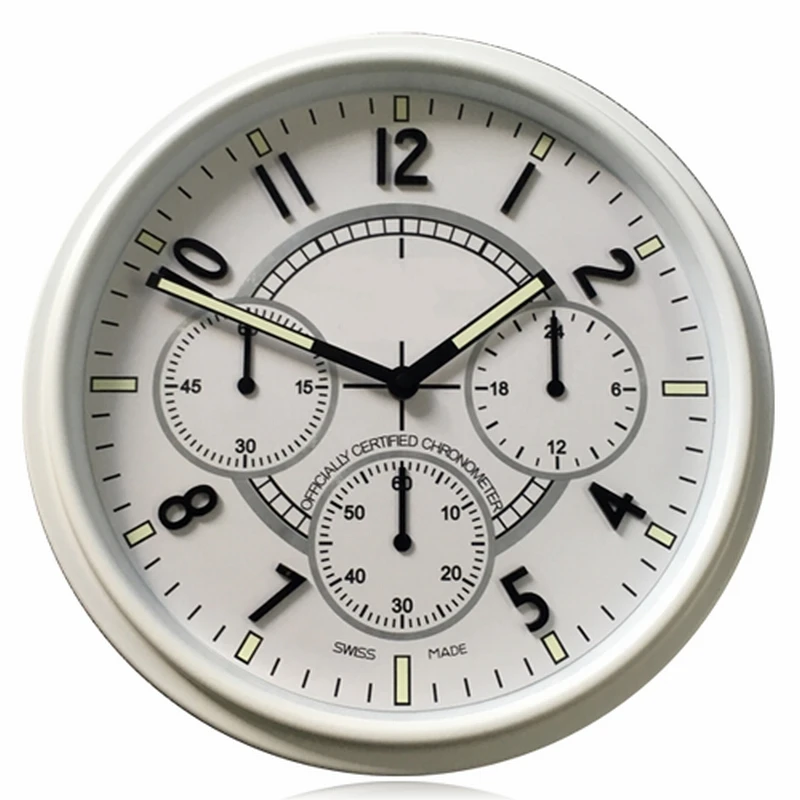 Beautiful Your House! 34CM 13.5 inches White∕ Black Steel Metal Wall Clock Watch Full Metal Housing Timepices
Beautiful Your House! 34CM 13.5 inches White∕ Black Steel Metal Wall Clock Watch Full Metal Housing Timepices