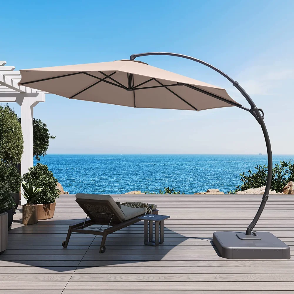 LAUSAINT HOME Outdoor Patio Umbrella with Base included, 11 FT Deluxe Curvy Cantilever Umbrella Heavy Duty Offset Hanging
LAUSAINT HOME Outdoor Patio Umbrella with Base included, 11 FT Deluxe Curvy Cantilever Umbrella Heavy Duty Offset Hanging