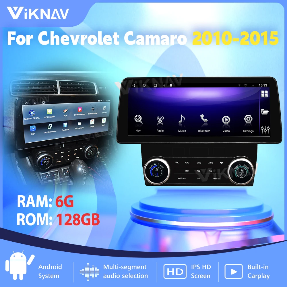 Автомобильный радиоприемник Android 10, 12,3 дюйма, панель переменного тока для Chevrolet Camaro 2010-2015, автомобильный стереопроигрыватель, сменный мультимедийный плеер с GPS, 4G, Carplay
Автомобильный радиоприемник Android 10, 12,3 дюйма, панель переменного тока для Chevrolet Camaro 2010-2015, автомобильный стереопроигрыватель, сменный мультимедийный плеер с GPS, 4G, Carplay