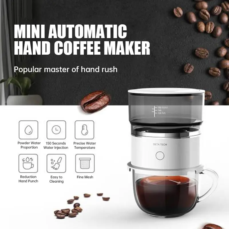 Portable Drip-type Coffee Pot Smart Automatic Hand Brewing Coffee Machine Outdoor Extraction Coffee Brewer Coffee Maker
Portable Drip-type Coffee Pot Smart Automatic Hand Brewing Coffee Machine Outdoor Extraction Coffee Brewer Coffee Maker