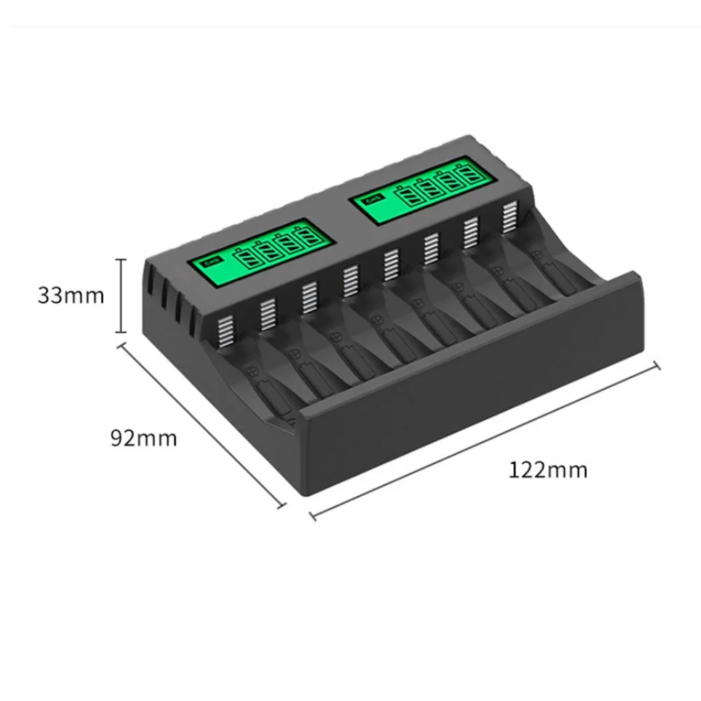1 Pc LCD-006 Display Battery Charger W/ 8 Slot DC5V/2A AA/AAA NiCd Battery Charger W/ USB Cable For Power Tools Accessories
1 Pc LCD-006 Display Battery Charger W/ 8 Slot DC5V/2A AA/AAA NiCd Battery Charger W/ USB Cable For Power Tools Accessories