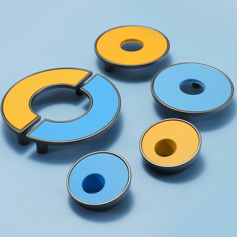 Zinc alloy Children's room Cupboard Drawer Wardrobe door handle Furniture ring Creative color Blue Yellow Cabinet handle
Zinc alloy Children's room Cupboard Drawer Wardrobe door handle Furniture ring Creative color Blue Yellow Cabinet handle