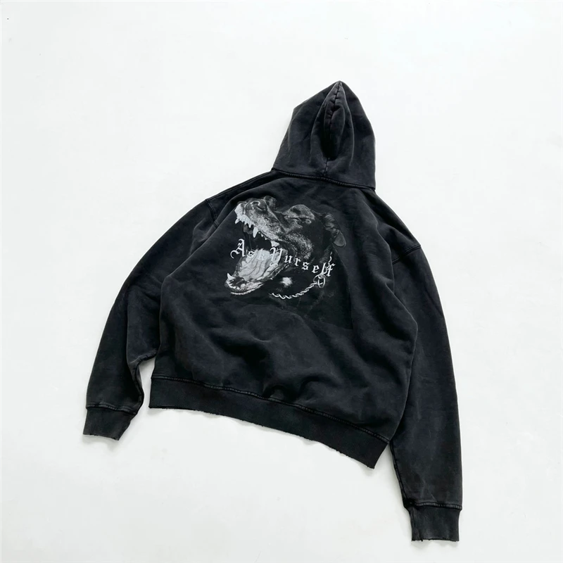 ASKYURSELF Hoodie Men Women 1:1 Heavy Fabric Vintage Roaring Dog Graphic Askyurself Oversize Pullover
ASKYURSELF Hoodie Men Women 1:1 Heavy Fabric Vintage Roaring Dog Graphic Askyurself Oversize Pullover