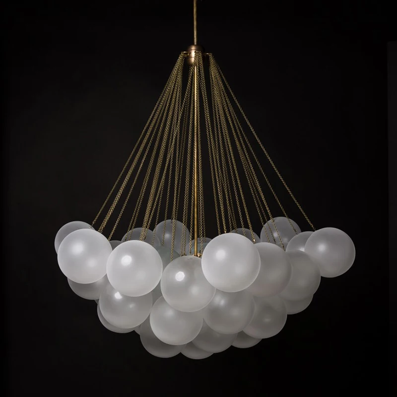Nordic Simple Chandelier Personality Bubble Ball Glass Hanging Lamp Dining Room Bedroom Living Room Designer Model Room Study
Nordic Simple Chandelier Personality Bubble Ball Glass Hanging Lamp Dining Room Bedroom Living Room Designer Model Room Study