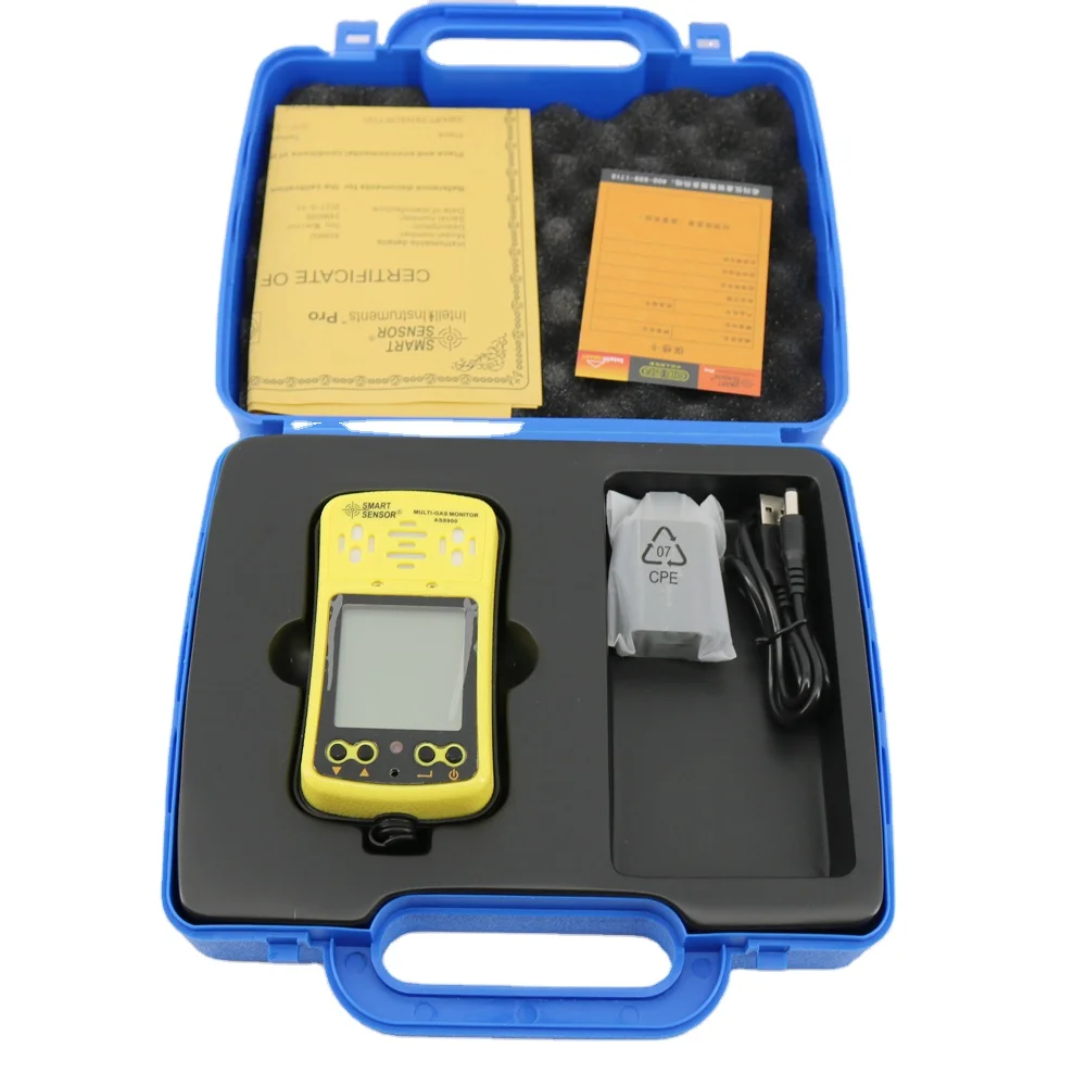 Smart Sensor AS8900 Portable Multi Gas Detector 4 In 1 Gas Detector O2 Hydrothion H2S CO2
Smart Sensor AS8900 Portable Multi Gas Detector 4 In 1 Gas Detector O2 Hydrothion H2S CO2