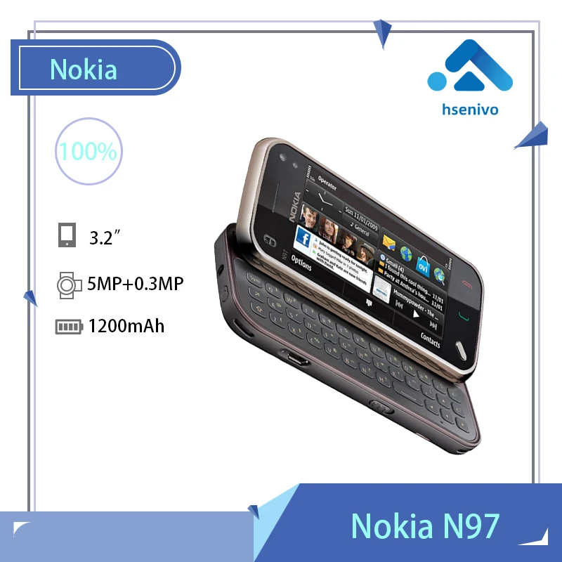 Nokia N97 Mini Refurbished-Original Nokia N97 Mini Mobile Phone Unlocked 3G WIfi GPS 8GB storage Symbian Smartphone White
Nokia N97 Mini Refurbished-Original Nokia N97 Mini Mobile Phone Unlocked 3G WIfi GPS 8GB storage Symbian Smartphone White