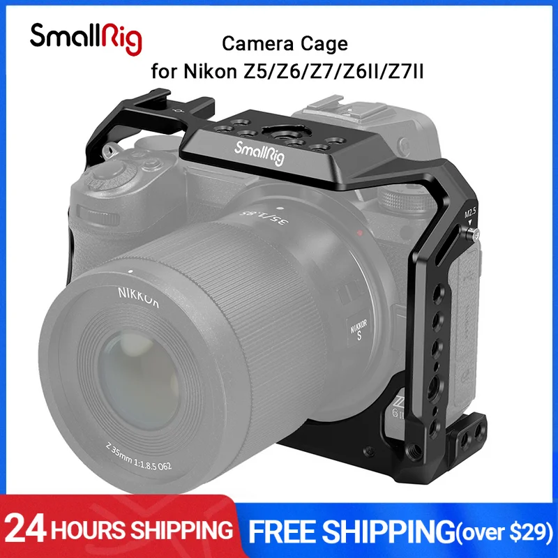 Корпус SmallRig для камеры Nikon Z5/Z6/Z7/Z6II/Z7II, камера с холодным башмаком и NATO рай 2926
Корпус SmallRig для камеры Nikon Z5/Z6/Z7/Z6II/Z7II, камера с холодным башмаком и NATO рай 2926
