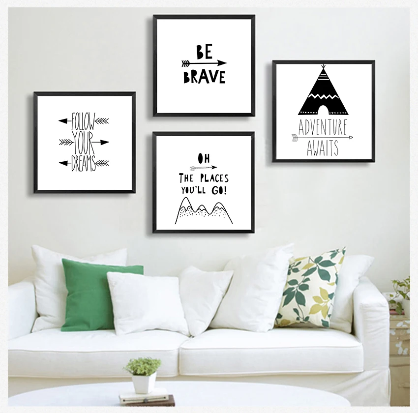 Nordic Posters And Prints Black White Wall Picture Baby Kids Room Decor Tent Bear Arrow Brave Quotes Wall Art Canvas Painting
Nordic Posters And Prints Black White Wall Picture Baby Kids Room Decor Tent Bear Arrow Brave Quotes Wall Art Canvas Painting