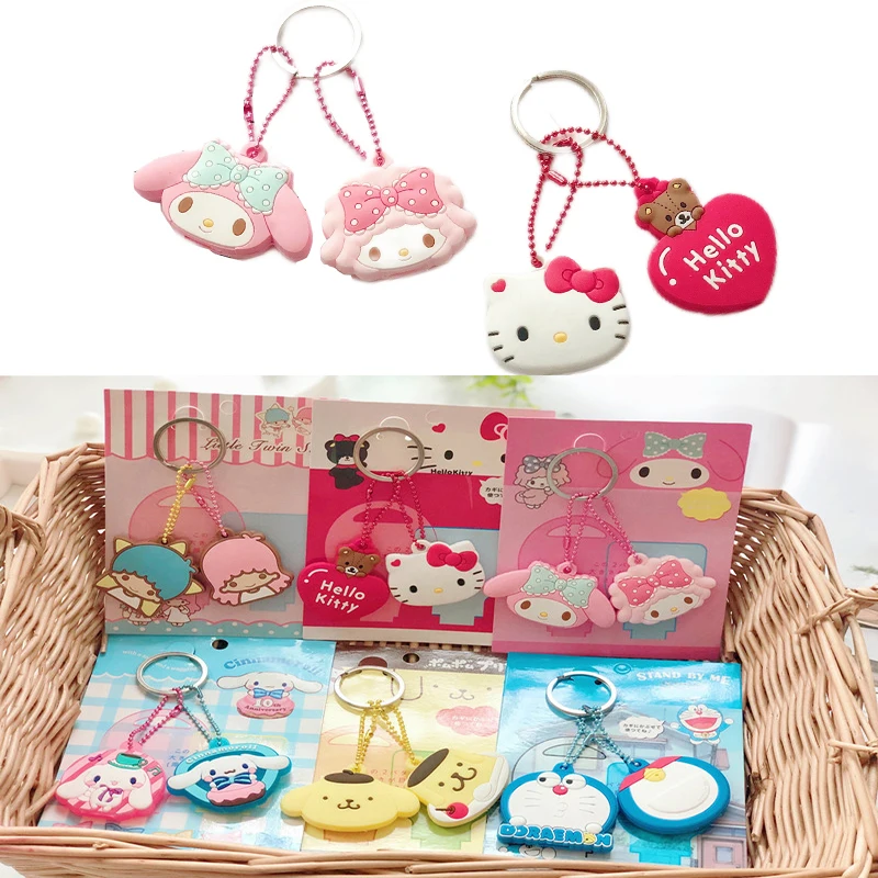 2Pcs Kawaii Sanrio Accessories Hellokitty Kuromi Mymelody Cartoon Anime Silicone Case Backpack Pendant Keychain Key Card Holder
2Pcs Kawaii Sanrio Accessories Hellokitty Kuromi Mymelody Cartoon Anime Silicone Case Backpack Pendant Keychain Key Card Holder