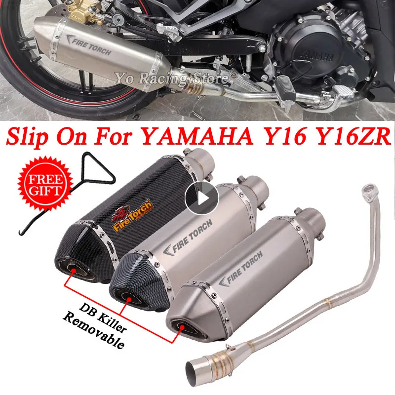 Slip On For Yamaha Y16 Y16ZR Y 16 ZR Motorcycle Full Exhaust System Escape Modifid Front Connecting Link Pipe Muffler DB Killer
Slip On For Yamaha Y16 Y16ZR Y 16 ZR Motorcycle Full Exhaust System Escape Modifid Front Connecting Link Pipe Muffler DB Killer