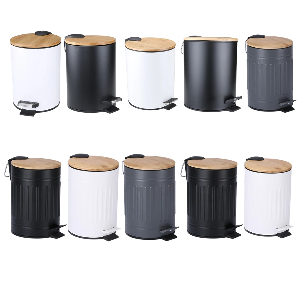 Trash Can Foot-operated Type Garbage Bin Step Handle Rubbish Bucket Waste Container For Bathroom Kitchen Office
Trash Can Foot-operated Type Garbage Bin Step Handle Rubbish Bucket Waste Container For Bathroom Kitchen Office