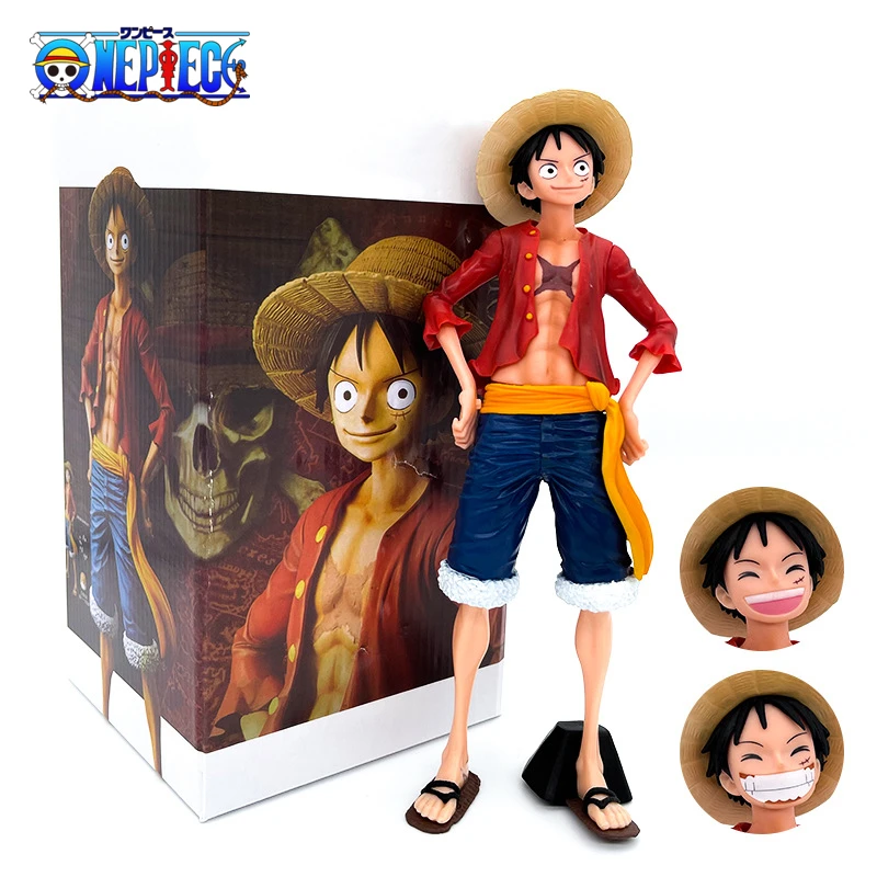 One Piece Аниме экшн-Фигурка Обезьяна D. Luffy Коллекционная модель со сменным лицом в коробке, декоративные куклы, игрушки для детей, подарок
One Piece Аниме экшн-Фигурка Обезьяна D. Luffy Коллекционная модель со сменным лицом в коробке, декоративные куклы, игрушки для детей, подарок