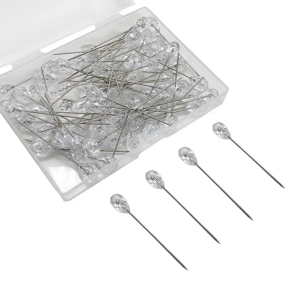 100Pcs/Box Sewing Pins with Storage Box Acrylic DIY Water Drop Diamond Needle Fixed Needle Wedding Gadgets
100Pcs/Box Sewing Pins with Storage Box Acrylic DIY Water Drop Diamond Needle Fixed Needle Wedding Gadgets