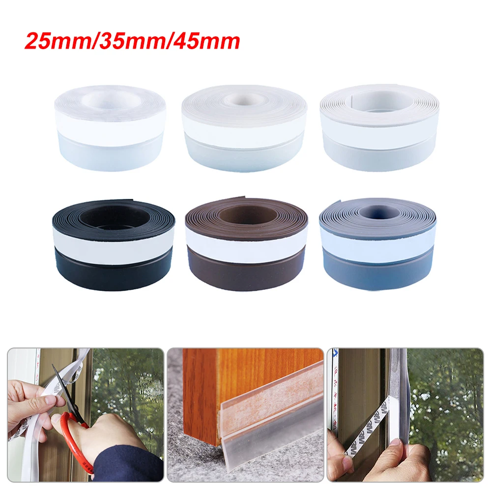 5M Door Bottom Seal Strip Window Seal Strip Door Strip Bottom Silicone Adhesive Sealing Sticker for Doors Windows Gaps Tape
5M Door Bottom Seal Strip Window Seal Strip Door Strip Bottom Silicone Adhesive Sealing Sticker for Doors Windows Gaps Tape
