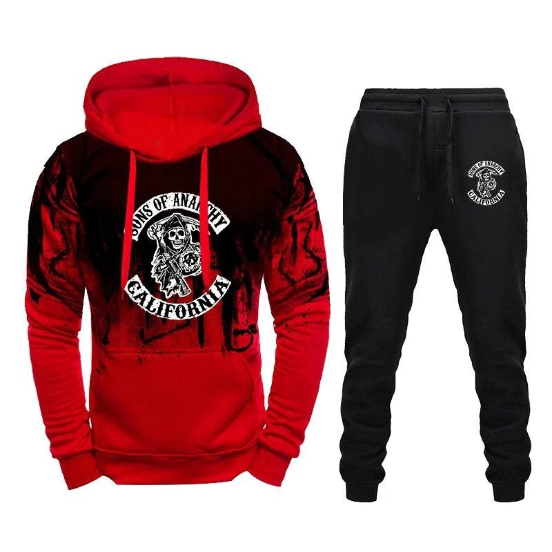 Cool S-Sons of Anarchy Mens Hoodie Sets Pullover+Pants Two Piece Sets Mens Tracksuit Sweatshirt Sweatpants
Cool S-Sons of Anarchy Mens Hoodie Sets Pullover+Pants Two Piece Sets Mens Tracksuit Sweatshirt Sweatpants