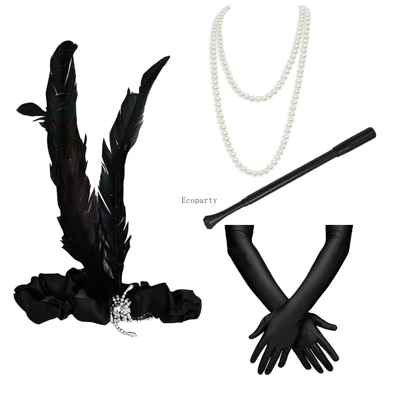 1920s Vintage Style Women&s Party Suit Head Button Cigarette Rod Necklace Gloves Four Piece Bachelor Party Accessories Suit
1920s Vintage Style Women&s Party Suit Head Button Cigarette Rod Necklace Gloves Four Piece Bachelor Party Accessories Suit