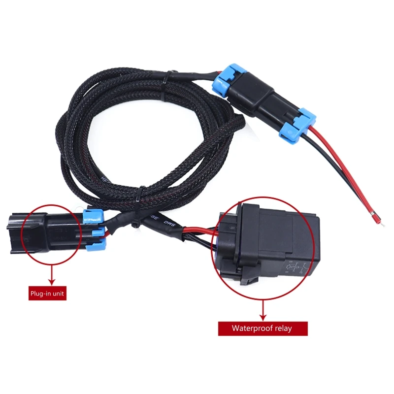 Auto 12V/24V 40A LED Work Light Bar Wiring Harness Kit Compatible for XP 1000 2018-2021 Offroad Truck SUV Lightbar-Cable
Auto 12V/24V 40A LED Work Light Bar Wiring Harness Kit Compatible for XP 1000 2018-2021 Offroad Truck SUV Lightbar-Cable