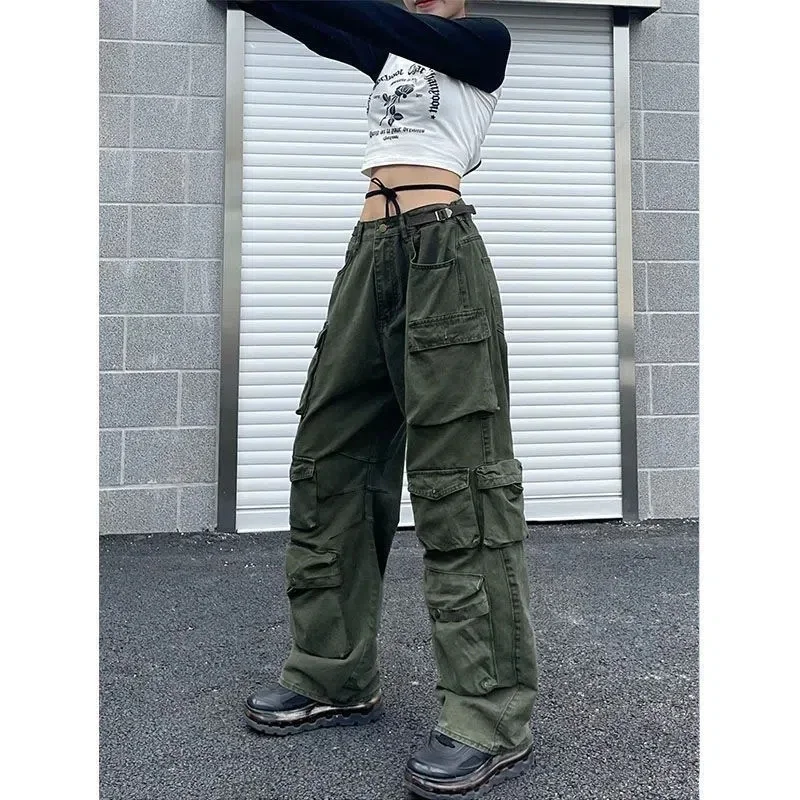Multi Pocket Cargo Clothing Street Vintage Straight High Waisted Casual Wide Leg Baggy Jeans Women Pants
Multi Pocket Cargo Clothing Street Vintage Straight High Waisted Casual Wide Leg Baggy Jeans Women Pants