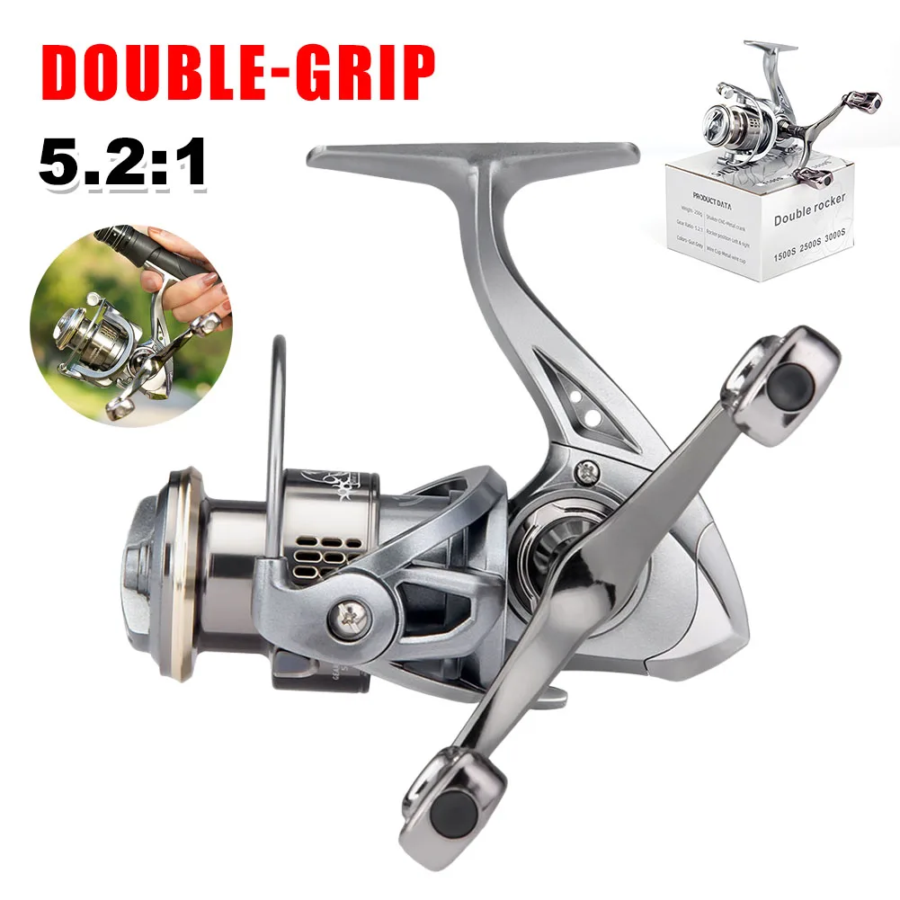 Ultralight Spinning Reel SW1500S-3000S Series 6KG Max Drag Fishing Reel 5.2:1 Speed Ratio Metal Spool Double Grip Fishing Reel
Ultralight Spinning Reel SW1500S-3000S Series 6KG Max Drag Fishing Reel 5.2:1 Speed Ratio Metal Spool Double Grip Fishing Reel