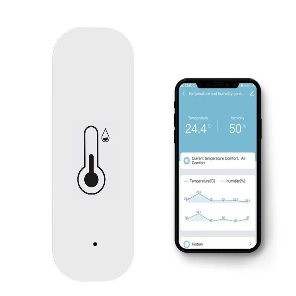 Интеллектуальный датчик температуры и влажности Zigbee
Интеллектуальный датчик температуры и влажности Zigbee