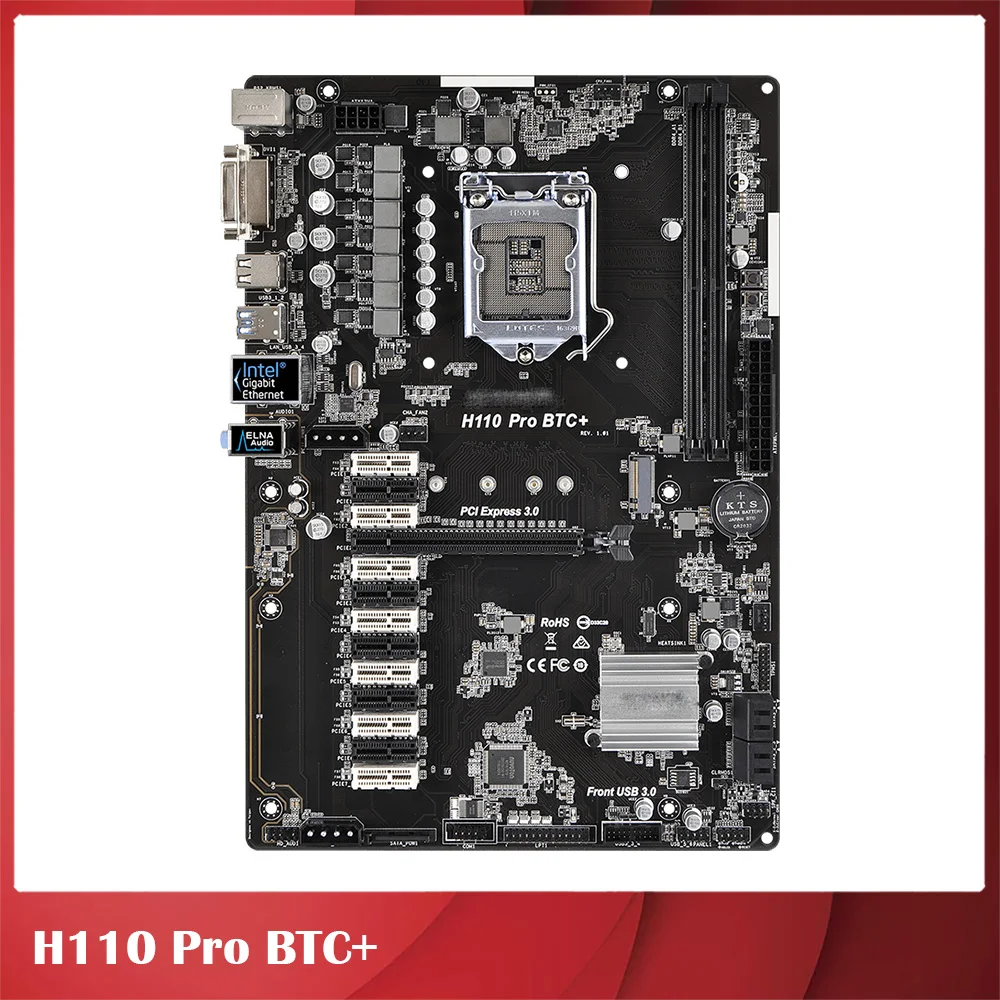 Dedicated Motherboard For ASRock H110 PRO BTC+ 1151 i5-6600 i7-6700 7700k 13 PCIE LGA1151 DDR4 Perfect Test, Good Quality
Dedicated Motherboard For ASRock H110 PRO BTC+ 1151 i5-6600 i7-6700 7700k 13 PCIE LGA1151 DDR4 Perfect Test, Good Quality