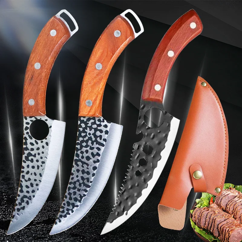 6inch Forged Stainless Steel Boning Knife Butcher Knife Kitchen Chef Knife Meat Cleaver Slicing Knife Outdoor Hunting Knife
6inch Forged Stainless Steel Boning Knife Butcher Knife Kitchen Chef Knife Meat Cleaver Slicing Knife Outdoor Hunting Knife