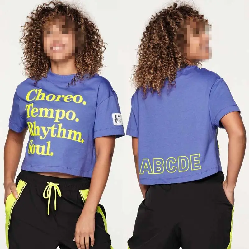 ZW fitness clothing casual yoga sports fitness group dance short-sleeved T-shirt V 721
ZW fitness clothing casual yoga sports fitness group dance short-sleeved T-shirt V 721