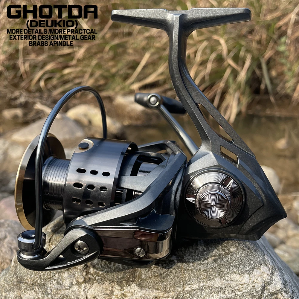 Spinning Reels 15KG Max Drag Carrete Pesca 5.2:1 / 4.9:1 Metal Spool Rock Arm Fishing Wheel Saltwater Coil For Accessories
Spinning Reels 15KG Max Drag Carrete Pesca 5.2:1 / 4.9:1 Metal Spool Rock Arm Fishing Wheel Saltwater Coil For Accessories