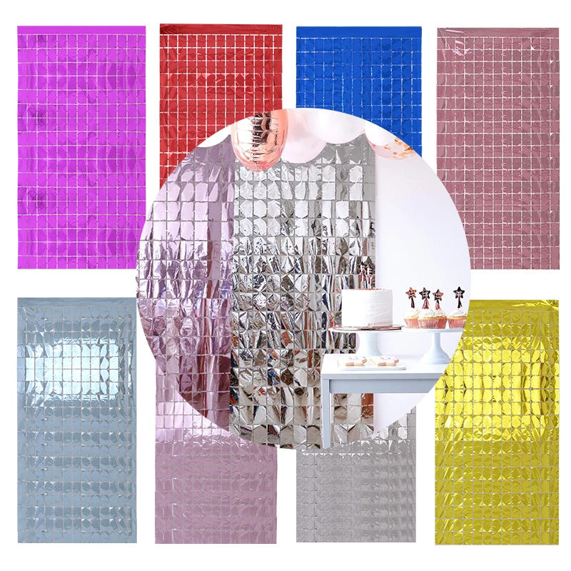 2M Length Birthday Party Decoration Glitter Curtain Foil Tinsel Curtain Shimmer Wall Wedding Party Baby Shower Backdrop Decor 8z
2M Length Birthday Party Decoration Glitter Curtain Foil Tinsel Curtain Shimmer Wall Wedding Party Baby Shower Backdrop Decor 8z