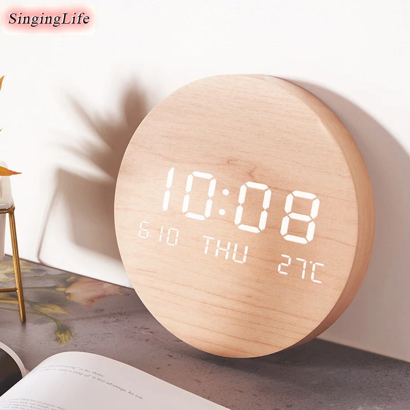 Imitation Cotton LED Wall Clock Linen Color Round Luminous Modern Design Home Digital Electronic Silent Clock Temp Date Display
Imitation Cotton LED Wall Clock Linen Color Round Luminous Modern Design Home Digital Electronic Silent Clock Temp Date Display