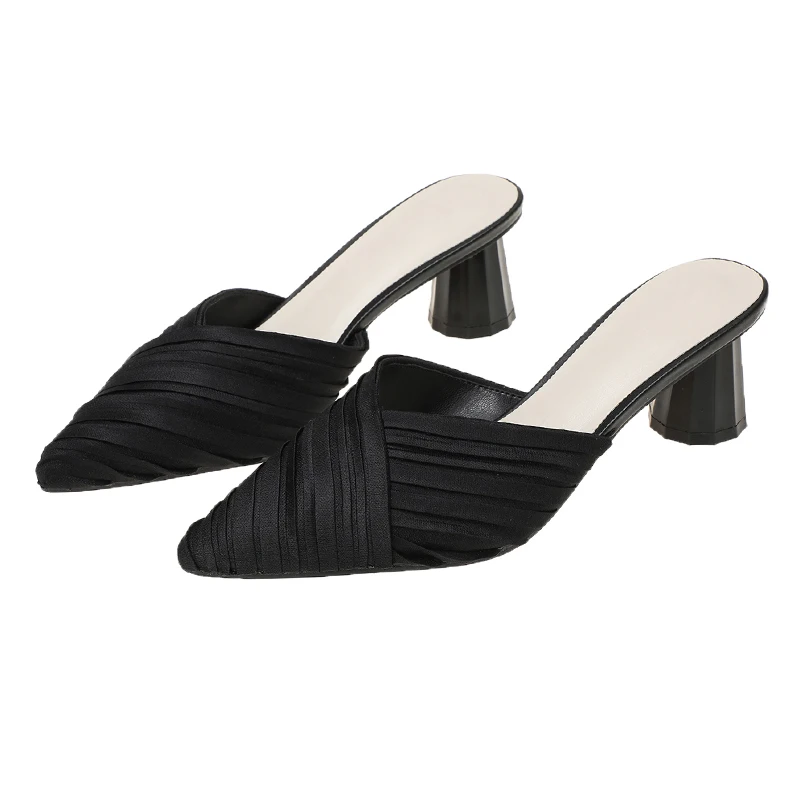 Square Heel Closed Toe Mesh Sandals 2021 Spring New Pointed Mid Heel Solid Color Women's Slippers Women's Shoes
Square Heel Closed Toe Mesh Sandals 2021 Spring New Pointed Mid Heel Solid Color Women's Slippers Women's Shoes