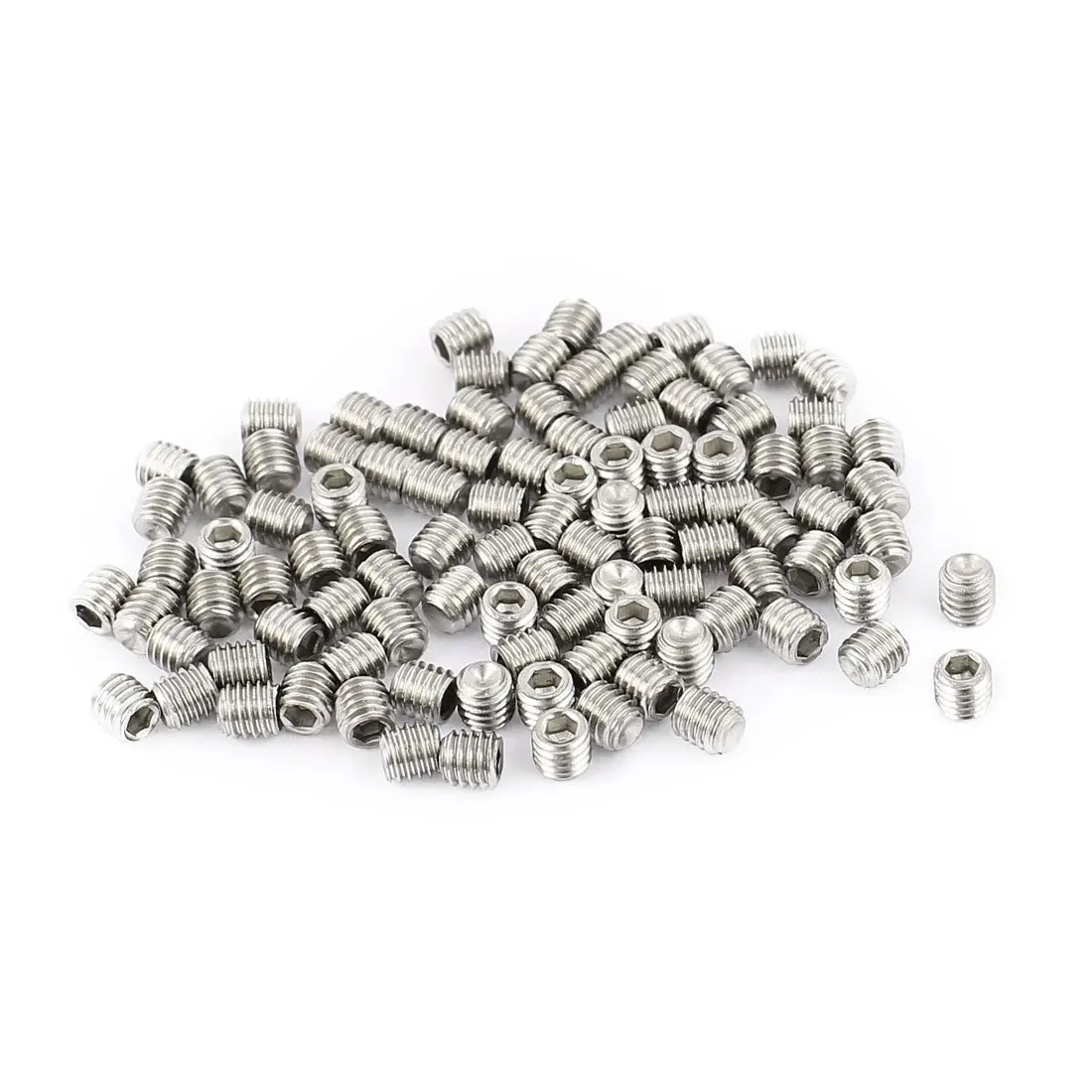 Keszoox 50Pcs M3 x 3mm Stainless Steel Hex Socket Set Grub Screws Headless Cup Point
Keszoox 50Pcs M3 x 3mm Stainless Steel Hex Socket Set Grub Screws Headless Cup Point