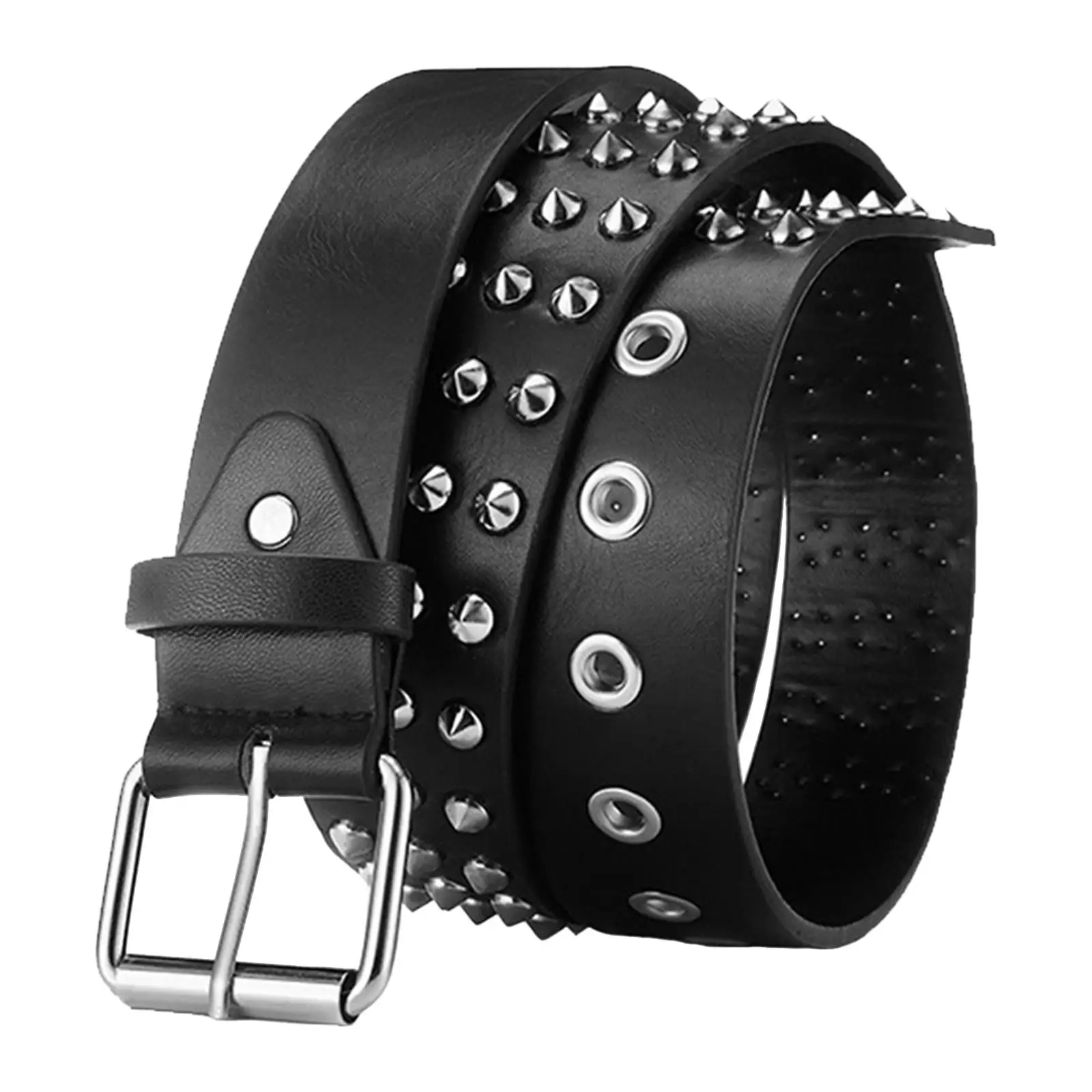 PU Leather Punk Belts Buckle Accessory Decorative Fashion Black Jeans Belts Rivet Waist Belt for Women Men
PU Leather Punk Belts Buckle Accessory Decorative Fashion Black Jeans Belts Rivet Waist Belt for Women Men
