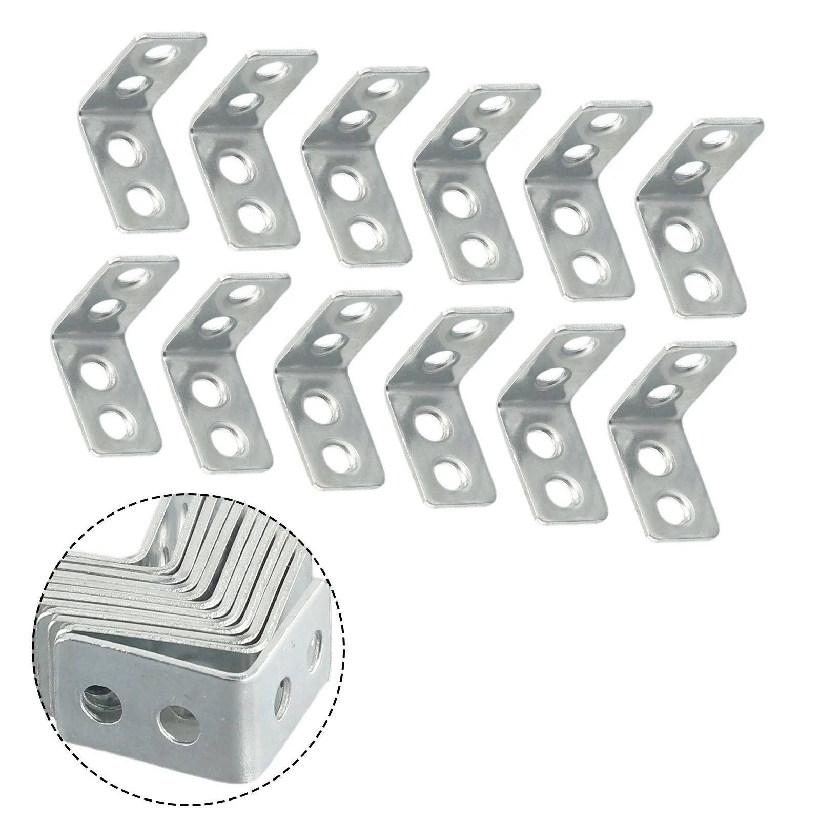 12pcs Right Angle Bracket Fixed Angle Code Shelves Bracket Drawer Shelf Bookshelf Exhibition Shelf Rustproof Corrosion Resistant
12pcs Right Angle Bracket Fixed Angle Code Shelves Bracket Drawer Shelf Bookshelf Exhibition Shelf Rustproof Corrosion Resistant