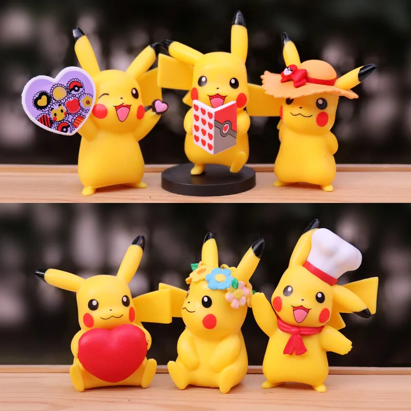 6Pcs/sets Anime Pokemon Kawaii Anime Figure Mini Cartoon Dolls 7Cm Pikachu Action Model Children Toys Birthday Gifts
6Pcs/sets Anime Pokemon Kawaii Anime Figure Mini Cartoon Dolls 7Cm Pikachu Action Model Children Toys Birthday Gifts
