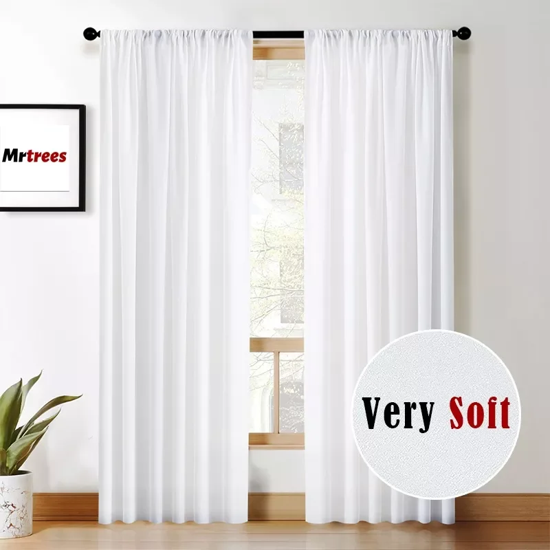 Soft Silk Tulle Curtains for Living Room Great Hand Feeling Decoration Modern Solid Sheer Voile for Kitchen Treatments
Soft Silk Tulle Curtains for Living Room Great Hand Feeling Decoration Modern Solid Sheer Voile for Kitchen Treatments