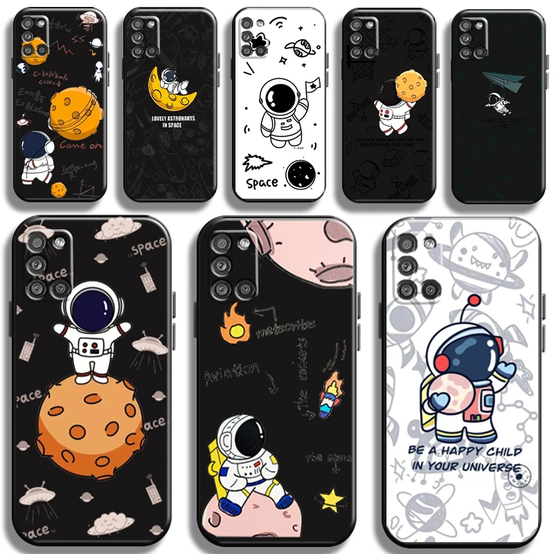 Cartoon Cute Astronaut For Samsung Galaxy A31 A31 5G Phone Case Back Funda Full Protection TPU Shockproof Cover Black
Cartoon Cute Astronaut For Samsung Galaxy A31 A31 5G Phone Case Back Funda Full Protection TPU Shockproof Cover Black