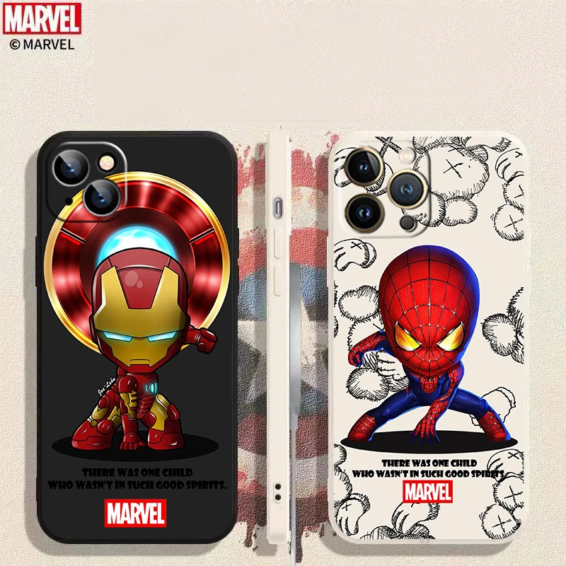 Avengers iron man Spider man For Apple iPhone 13 12 11 Pro Mini X XR XS Max 6 6S 7 8 Plus Phone Case Liquid Silicon coque funda
Avengers iron man Spider man For Apple iPhone 13 12 11 Pro Mini X XR XS Max 6 6S 7 8 Plus Phone Case Liquid Silicon coque funda