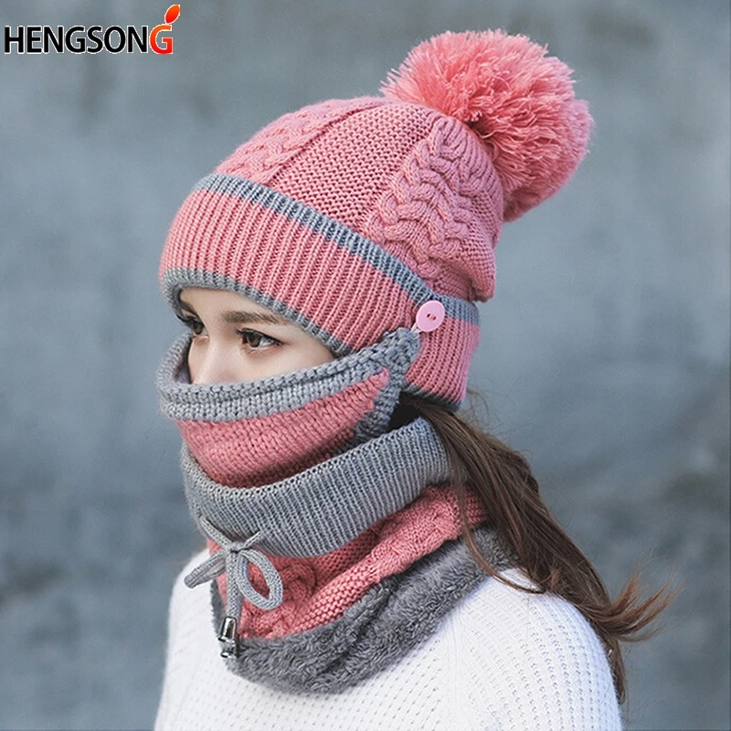 Autumn Winter Caps Women's Knit Hat Warm Scarf Windproof Multi Functional Thermal Hat Scarf Set For Women Hikking Caps
Autumn Winter Caps Women's Knit Hat Warm Scarf Windproof Multi Functional Thermal Hat Scarf Set For Women Hikking Caps