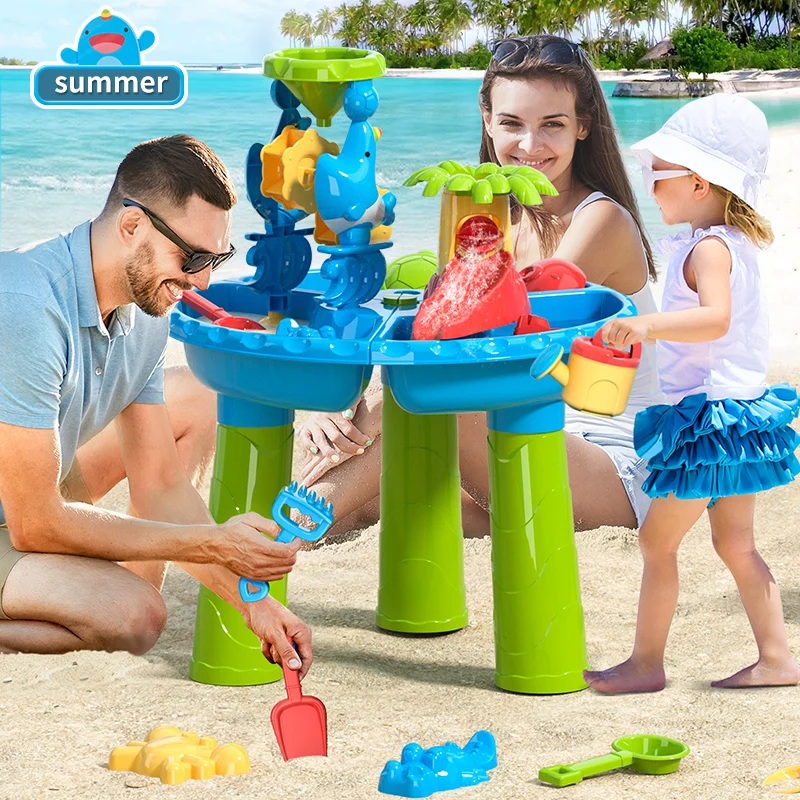 Large Sand Water Table Set Kids Summer Beach Toys Outdoor Garden Sandbox for Boys Play Tables Bucket Seaside Toddler Beach Toy
Large Sand Water Table Set Kids Summer Beach Toys Outdoor Garden Sandbox for Boys Play Tables Bucket Seaside Toddler Beach Toy