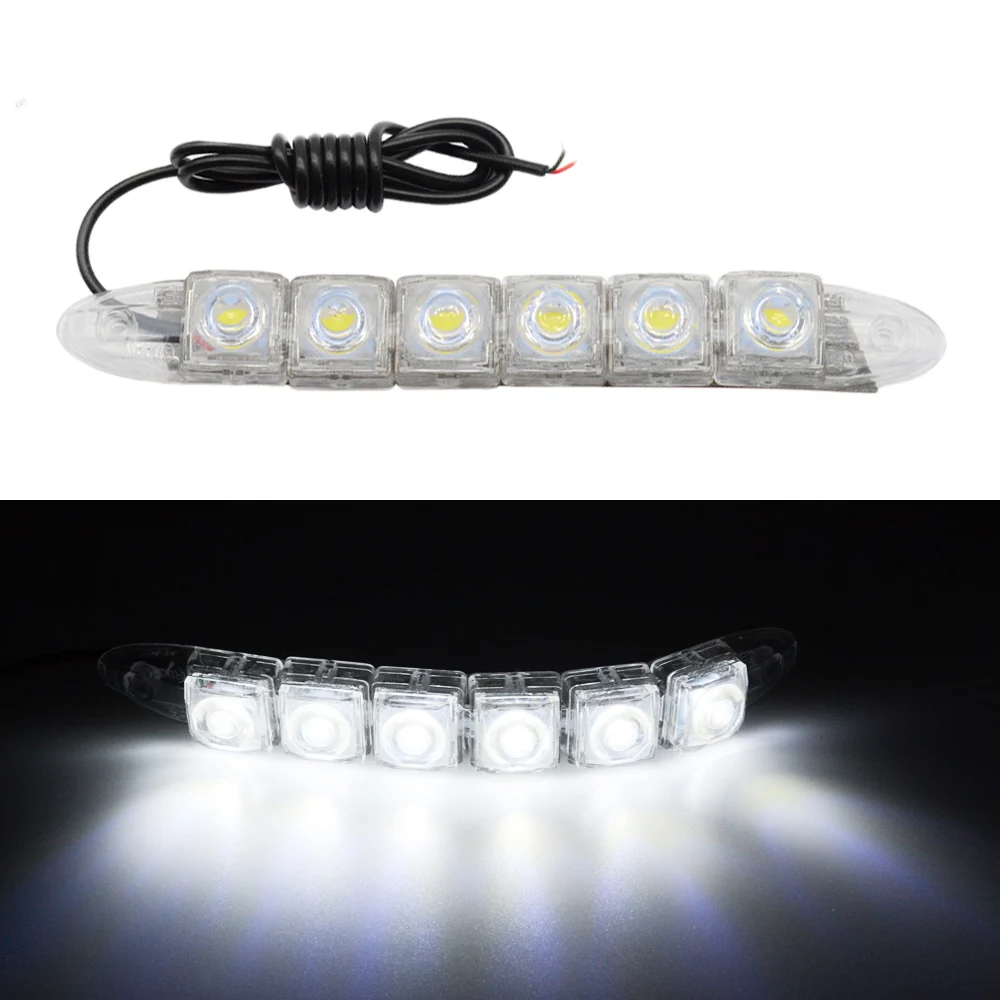 1pcs Universal New Car Led DRL Daytime Running Light Flexible 6/9/10LEDs Waterproof Driving Fog Bulb Warning Lamp Car Headlights
1pcs Universal New Car Led DRL Daytime Running Light Flexible 6/9/10LEDs Waterproof Driving Fog Bulb Warning Lamp Car Headlights