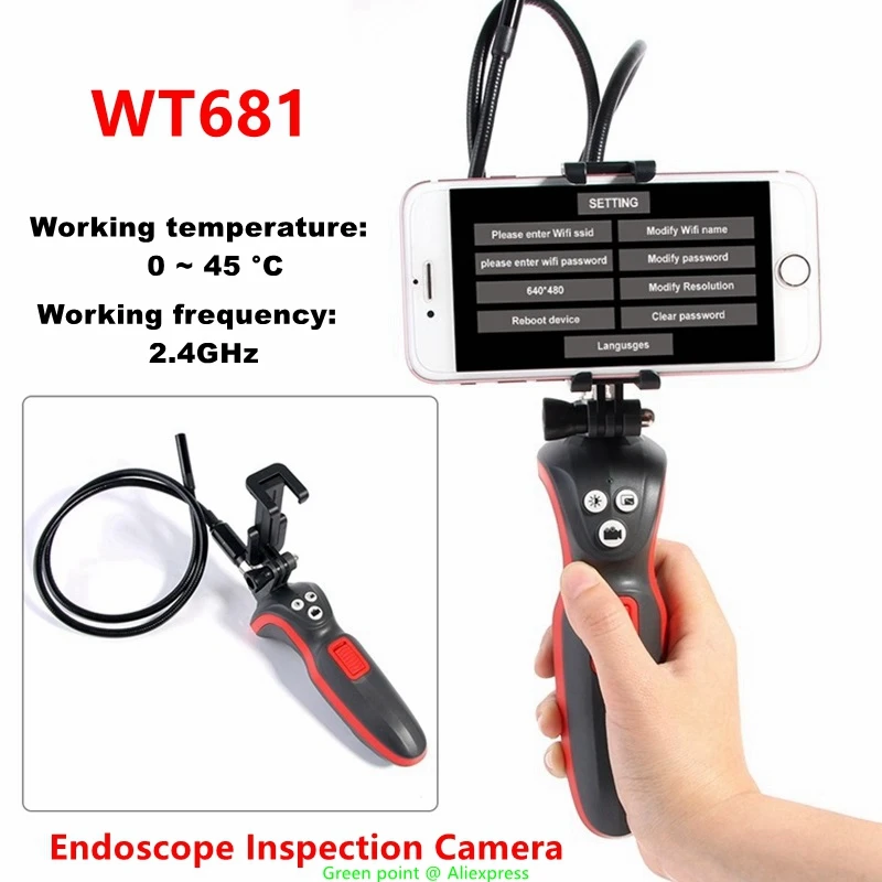 5PCS Lightweight Endoscope Inspection Camera WT681 High-sensitivity IP67 Waterproof Camera Rechargeable 6 Brightness LED Lights
5PCS Lightweight Endoscope Inspection Camera WT681 High-sensitivity IP67 Waterproof Camera Rechargeable 6 Brightness LED Lights