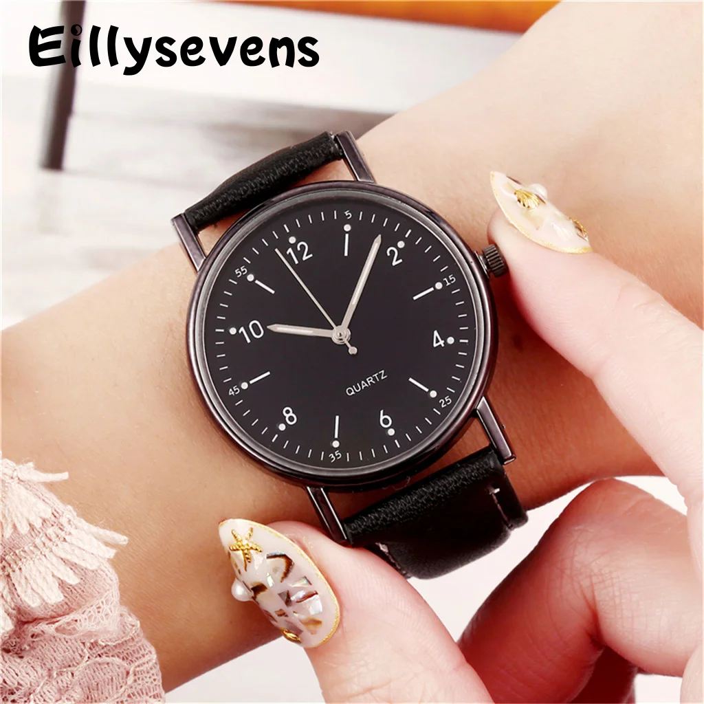 

Women Watches Fashion Round Dial Leather Quartz Watch Brand Luxury Waterproof Ladies Wristwatch Gift for Girlfriend Relojs
