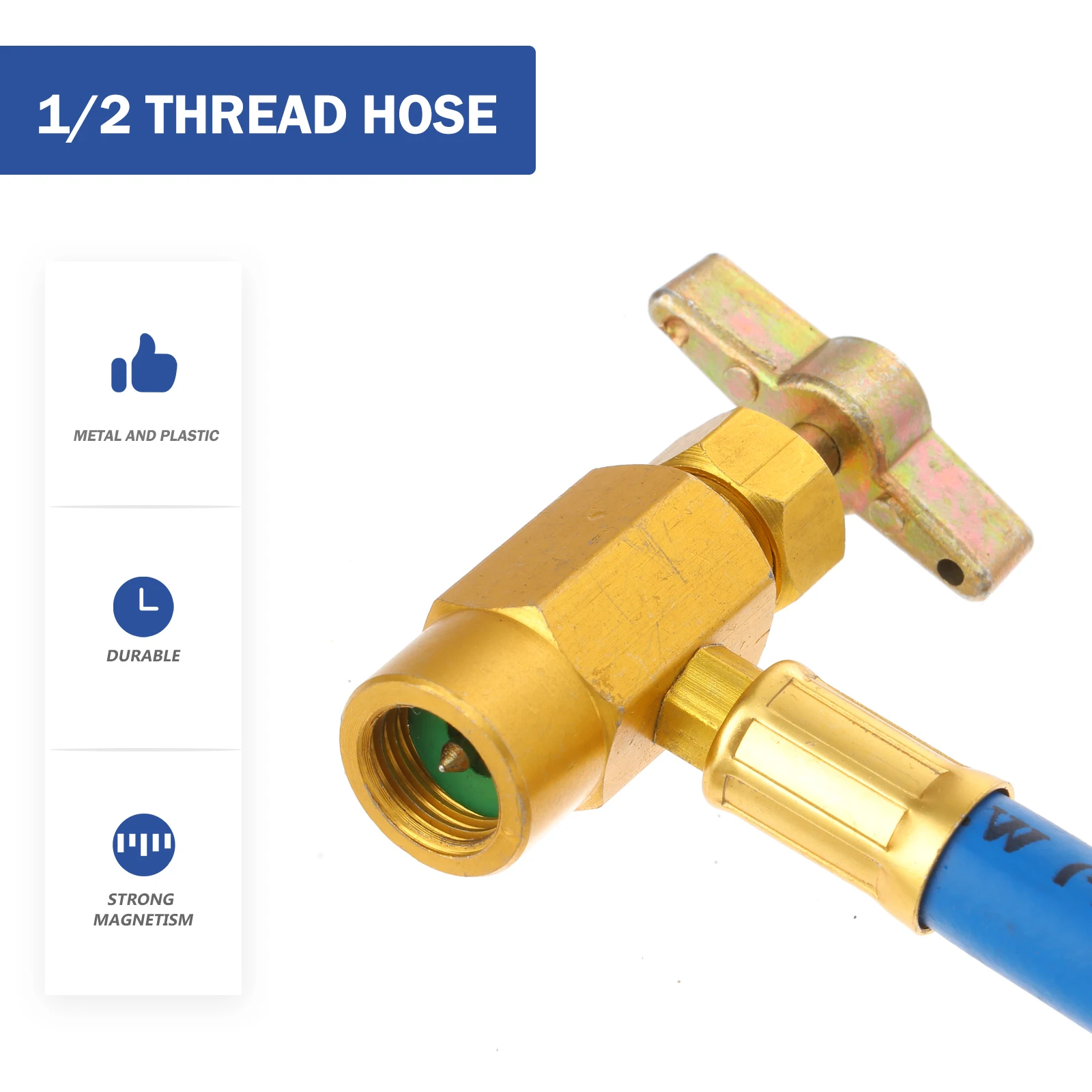 Air Conditioning Refrigerant Charging Hose with Gauge for Car (1/2 Thread for American and Europe)
Air Conditioning Refrigerant Charging Hose with Gauge for Car (1/2 Thread for American and Europe)