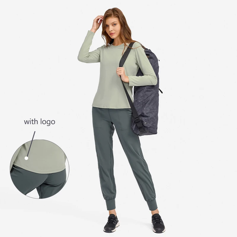 Autumn Winter Seamless Women Yoga Wear Long Sleeves With Logo Solid Color Fashion Sports Top Running Training Fitness T Shirts
Autumn Winter Seamless Women Yoga Wear Long Sleeves With Logo Solid Color Fashion Sports Top Running Training Fitness T Shirts