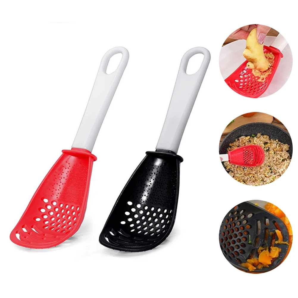 Multifunctional Kitchen Cooking Spoon Heat-resistant Hanging Hole Innovative Potato Garlic Press Colander Spoon
Multifunctional Kitchen Cooking Spoon Heat-resistant Hanging Hole Innovative Potato Garlic Press Colander Spoon